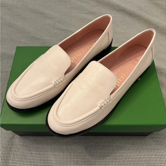 Kate Spade Lori Patent Leather Loafers 6.5 - Never worn with original box - Picture 1 of 9